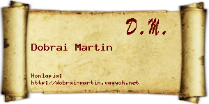 Dobrai Martin névjegykártya